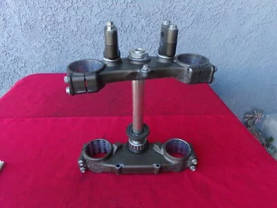 KAWASAKI KX250F FRONT FORK CLAMPS TRIPLE TREE 2007 OEM NICE KX 250F - Image 1 of 4