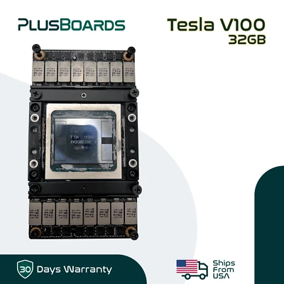 NVIDIA Tesla V100 SXM2 32GB HBM2 GPU Accelerator Server Deep Learning AI HPC - Image 1 of 4