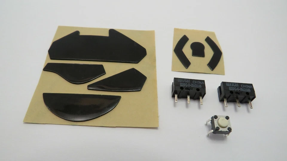 Logitech G402 Ersatz-Füße + 2x Schalter (R & L) 50 Mio-Klick + 1x Mittel-Klick - Bild 1 von 4