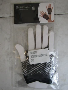 NIB Spencer's Women Short Fishnet Gloves Sexy Fingerless Gothic Party Black Mesh - Picture 1 of 4
