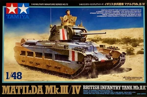 Kit a escala 1/48 TAMIYA 32572 Matilda Mk.III/IV tanque de infantería británico Mk.IIA* - Imagen 1 de 7