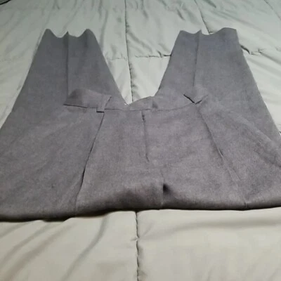 Pantalones de mujer JH Collectibles vintage 100 % lana gris cintura alta Foto 1 de 3