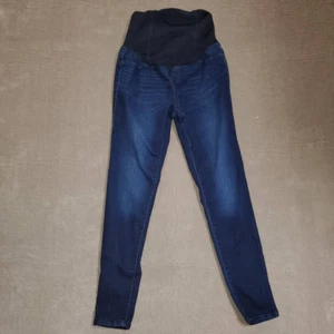 Ingrid & Isabel Womens Slim Skinny Jeans Blue Pockets Pull On Denim Maternity 2 - Picture 1 of 11