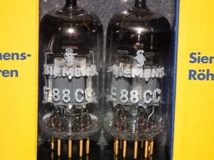Platinum Matched Pair Siemens E88CC ~CCa Tested NOS Dual Stage Getter A27H Code - Picture 1 of 24