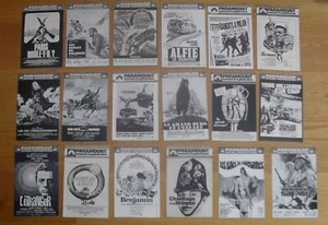 PARAMOUNT lot de 18 synopsis cinema originale ann. 60 - Imagen 1 de 1