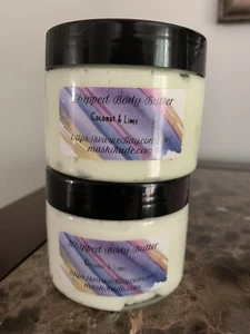 Handcrafted whipped body butter-COCONUT & LIME. Smells Like Summer! - Picture 1 of 1
