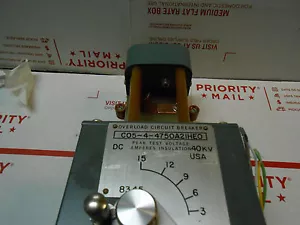 4750A21HE0 JENNINGS RELAY / OVERLOAD CIRCUIT BREAKER NEW OLD STOCK - Picture 1 of 3