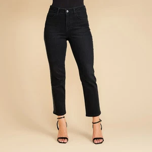 SCHIFFHAUER MUNICH® Jeans, 7/8 Länge Eingriffstaschen Galonstreifen Strass gerad - Bild 1 von 3