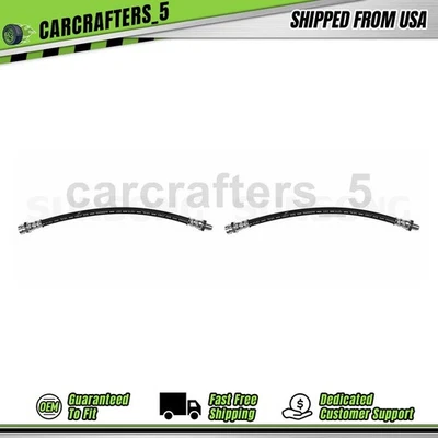 2 Front Upper Brake Hydraulic Hose For 1983-1989 Mitsubishi Starion 2.6L - Image 1 of 4