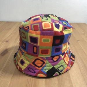 Isotoner Colorful Squares Bucket Hat - Picture 1 of 12