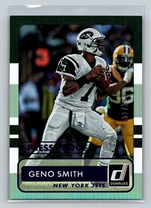 2015 Donruss Press Proof Purple Geno Smith 151/199 New York Jets #18 - Picture 1 of 2