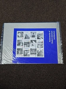 Us Stamp #3910 Masterworks Of Architecture Plate Block .37 Pain Of 12 $4.44 Fv - Picture 1 of 4