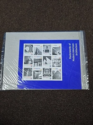 Us Stamp #3910 Masterworks Of  Architecture Plate Block .37 Pain Of 12 $4.44 Fv - Image 1 of 4