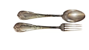 COUVERTS ARGENT MASSIF POINCON MINERVE decor Empire 165grs - Imagen 1 de 7