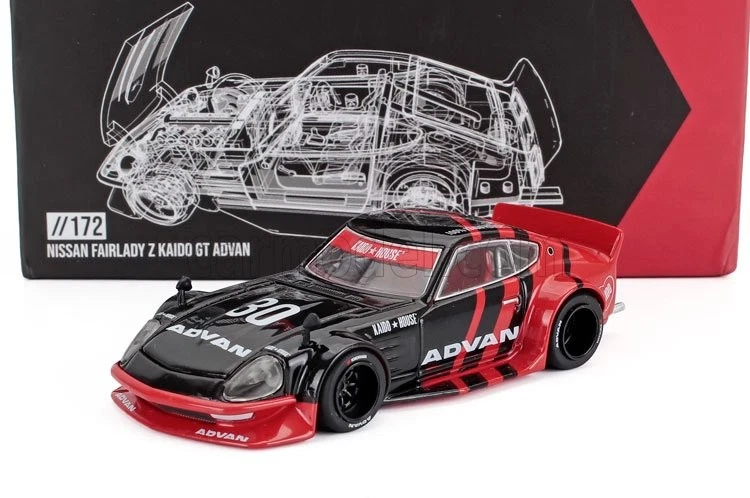 1/64 MINI-GT - DATSUN - FAIRLADY Z KAIDO HOUSE N 30 ADVAN 1978 KHMG172 - Immagine 1 di 1