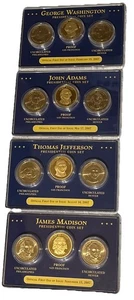(4) Komplette PRESIDENTIAL 3 COIN DOLLAR SETS 2007 P & D & PROOF - Bild 1 von 10