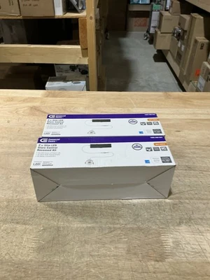 2-Pack Commercial Electric Slim Baffle Integrated LED Canless Recessed Light - Image 1 of 4