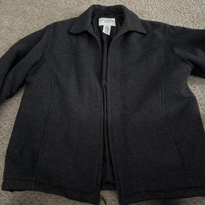 Covington Herren Stadtmantel Jacke Wollmischung Schwarz M - Bild 1 von 8