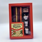 Maruchan chopsticks with Toppers 4 Set In A Pack 4 Molded Silicone Chopsticks 