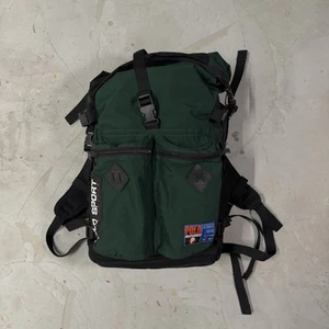 Ralph Lauren Polo Sport Utility Roll-Top Dark Green Hiking Outdoor Backpack NWT - Picture 1 of 11