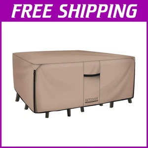 Heavy Duty Rectangular Table Cover - 600D Waterproof Canvas - Picture 1 of 9