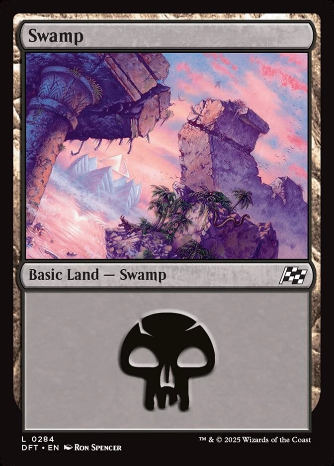 MTG Magic the Gathering Swamp (284/579) Aetherdrift LP - Image 1 of 1