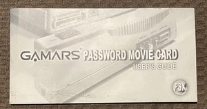 Gamars PSX Password Movie Card User’s Guide - Bild 1 von 4