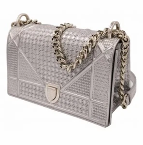 DIOR Diorama patent leather handbag silver - Picture 1 of 11