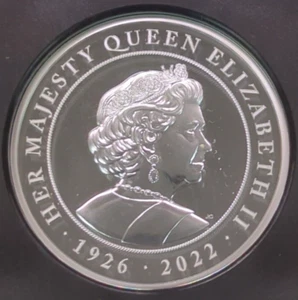 2022 MALTA 2 OZ SILVER QE II MEMORIAL NGC PF70 UCAM JOFY CLARK SIGNED (JW92) - Picture 1 of 5