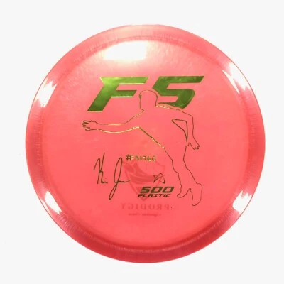 DISC GOLF PRODIGY SIGNATURE SERIES KEVIN JONES 500 F5 FAIRWAY DRIVER 175g PINK - Image 1 of 2