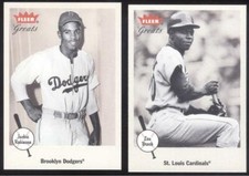 2002 FLEER GREATS OF THE GAME BASEBALL - YOU PICK NUMBERS #1 - 100  