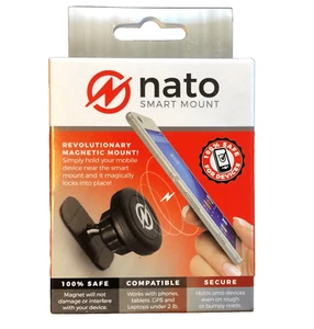 Nato Smart Mount, Hands-Free Magnetic Cell Phone Holder, Universal Car, Adhesive - Picture 1 of 6