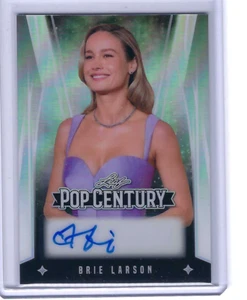 BRIE LARSON 2025 LEAF METAL POP CENTURY AUTO 1/1 - Picture 1 of 1