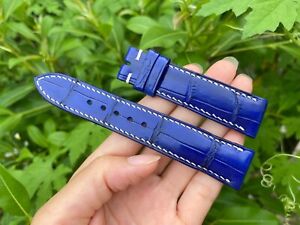 22mm/20mm Genuine Real  Alligator Crocodile Leather Watch Strap Band, handmade