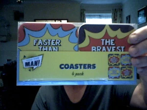 4 DAD HUMOUR COASTER MATS  BIRTHDAY FATHERS DAY  - Picture 1 of 1