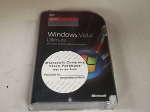 New Sealed Microsoft Windows Vista Ultimate Upgrade Sealed 32 64 Bit