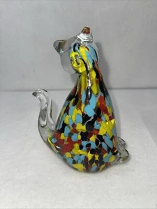 VINTAGE ART GLASS PAPERWEIGHT - Picture 1 of 2