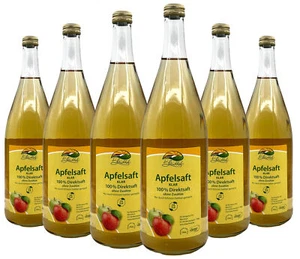 Bleichhof Apfelsaft klar – 100% Direktsaft, vegan, OHNE Zuckerzusatz (6x 0,95l) - Picture 1 of 5