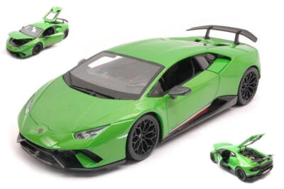 MODELLINO AUTO MAISTO STATICO LAMBORGHINI HURACAN PERFORMANTE VERDE SCALA 1:18 - Immagine 1 di 4