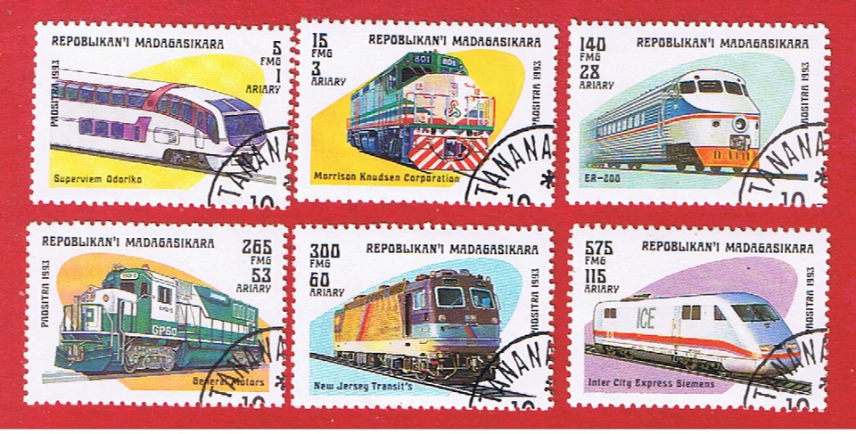 Malagasy #1200-12057  VF used  Locomotives   Free S/H - Image 1 of 1