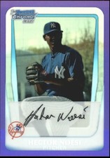 2011  Bowman Chrome Prospects Purple Refractors #BCP17 Hector Noesi /700