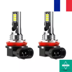 2x Ampoules Voitures Feux Phares Bulbs Cars White H11 H9 H8 LED 6000k Blanc Pur - Afbeelding 1 van 4