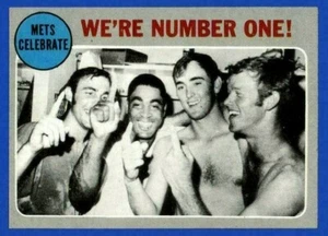 1970 Topps #198 Mets Celebrate Nolan Ryan Tom Seaver casi nuevo o mejor disponible - Imagen 1 de 4