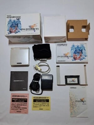 Nintendo Game Boy Advance Final Fantasy Tactics Pearl White Edition GBA SP - Image 1 of 4