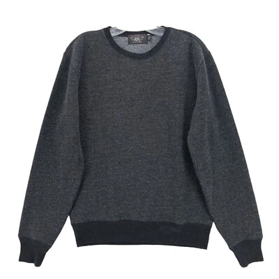 Pullover RRL Ralph Lauren Gris Carbón Negro Brezo Crew Forrado de Vellón PEQUEÑO Foto 1 de 4