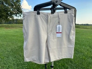 $74 NWT Pennington & Bailes Fanpants-Men Short pants Golf Sport pant Light Beige - Picture 1 of 27