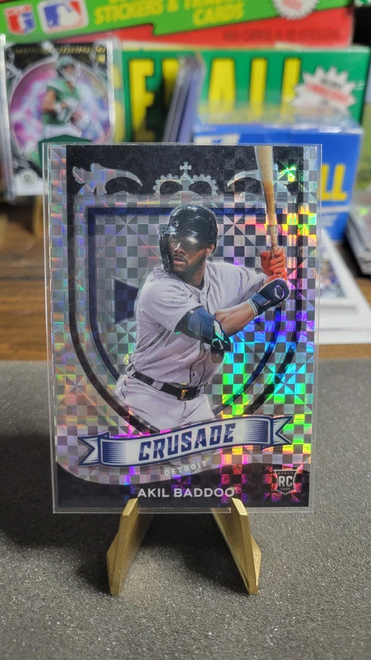 2021 Panini Chronicles Crusade Akil Baddoo Rookie Building Blocks #14 Detroit  - Image 1 of 2