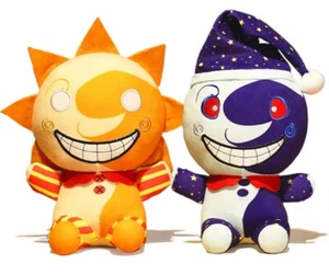 Sundrop/Moondrop Clown FNAF Security Breach Sun Plush Doll Stuffed toy 2PCs - Picture 1 of 3