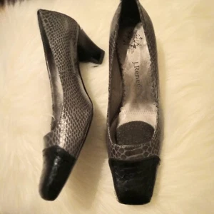 J. Renee grey and black snakeskin print with black toe end, Cushion on insole... - Picture 1 of 10