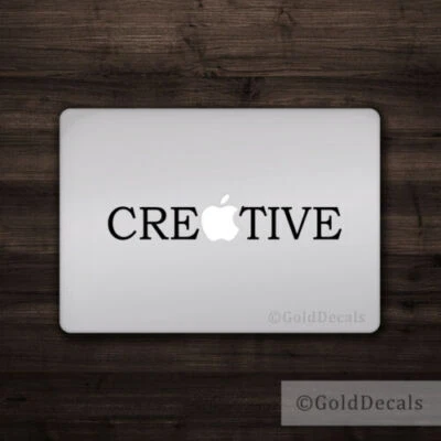 Creative - Mac Apple Logo Cover Laptop Vinyl Decal Sticker Macbook Unique Quote - Image 1 of 2